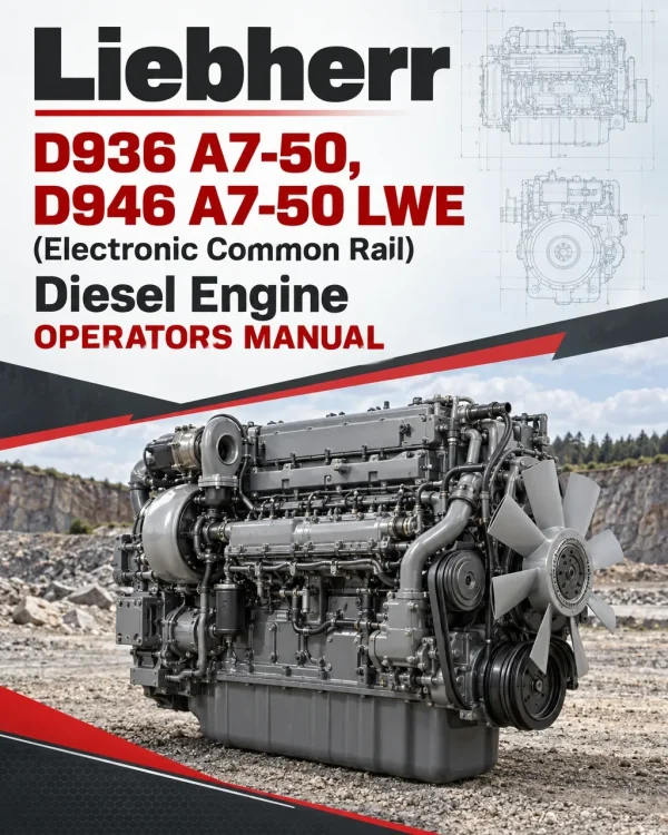 Liebherr D936 A7-50, D946 A7-50 LWE (Electronic Common Rail) Diesel Engine Operators Manual