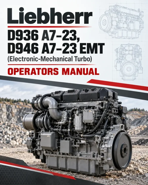 Liebherr D936 A7–23, D946 A7–23 EMT (Electronic-Mechanical Turbo) Diesel Engine Operators Manual Liebherr D936 A7–23, D946 A7–23 EMT (Electronic-Mechanical Turbo) Diesel Engine Operators Manual