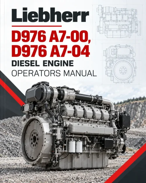 Liebherr D976 A7-00, D976 A7-04 Diesel Engine Operators Manual Liebherr D976 A7-00, D976 A7-04 Diesel Engine Operators Manual