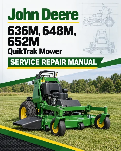 John Deere 636M, 648M, 652M QuikTrak Mower Service Repair Manual John Deere 636M, 648M, 652M QuikTrak Mower Service Repair Manual