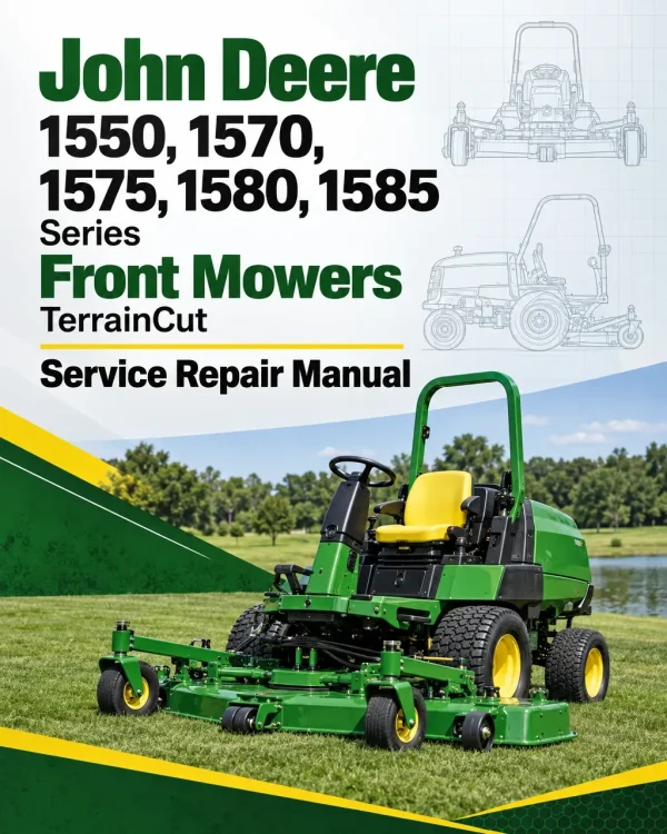 John Deere 1550, 1570, 1575, 1580, 1585 Series Front Mowers TerrainCut Service Repair Manual John Deere 1550, 1570, 1575, 1580, 1585 Series Front Mowers TerrainCut Service Repair Manual