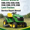 John Deere S100, S110, S120, S130, S140, S160, S170, S180 Lawn Tractors Service Repair Manual (TM171119) John Deere S100, S110, S120, S130, S140, S160, S170, S180 Lawn Tractors Service Repair Manual (TM171119)