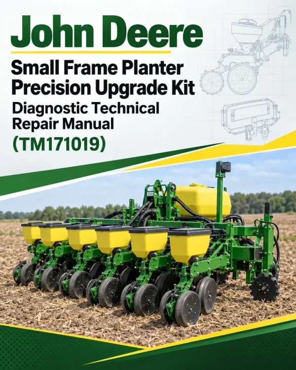 John Deere Small Frame Planter Precision Upgrade Kit Diagnostic Technical Repair Manual (TM171019)