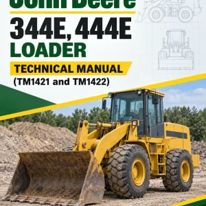 John Deere 344E, 444E Loader Technical Manual (TM1421 and TM1422)