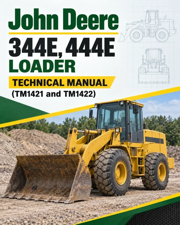 John Deere 344E, 444E Loader Technical Manual (TM1421 and TM1422) John Deere 344E, 444E Loader Technical Manual (TM1421 and TM1422)
