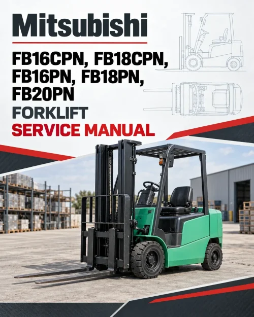 Mitsubishi FB16CPN, FB18CPN, FB16PN, FB18PN, FB20PN Forklift Service Manual Mitsubishi FB16CPN, FB18CPN, FB16PN, FB18PN, FB20PN Forklift Service Manual