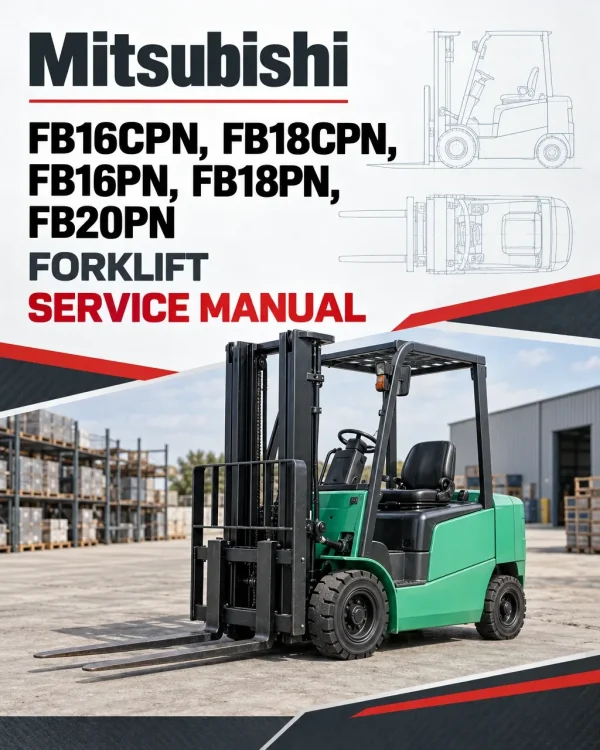 Mitsubishi FB16CPN, FB18CPN, FB16PN, FB18PN, FB20PN Forklift Service Manual