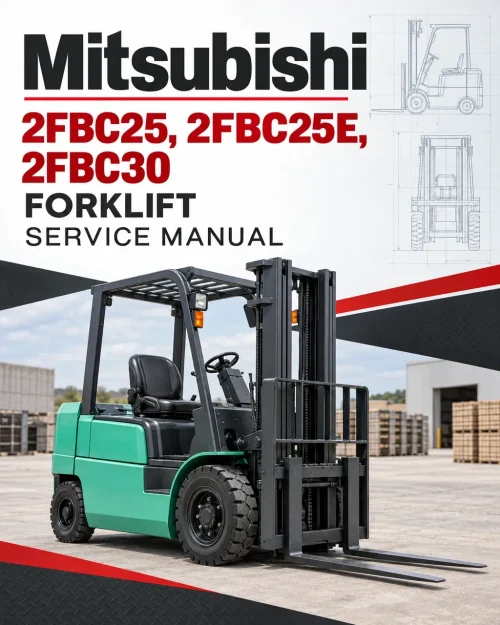Mitsubishi 2FBC25, 2FBC25E, 2FBC30 Forklift Service Manual Mitsubishi 2FBC25, 2FBC25E, 2FBC30 Forklift Service Manual