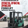 Mitsubishi 2FBC15, 2FBC18, 2FBC20 Forklift Service Manual Mitsubishi 2FBC15, 2FBC18, 2FBC20 Forklift Service Manual