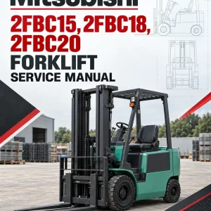 Mitsubishi 2FBC15, 2FBC18, 2FBC20 Forklift Service Manual Mitsubishi 2FBC15, 2FBC18, 2FBC20 Forklift Service Manual