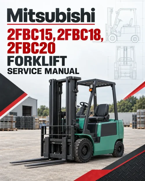 Mitsubishi 2FBC15, 2FBC18, 2FBC20 Forklift Service Manual Mitsubishi 2FBC15, 2FBC18, 2FBC20 Forklift Service Manual