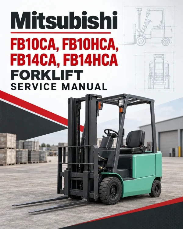 Mitsubishi FB10CA, FB10HCA, FB14CA, FB14HCA Forklift Service Manual Mitsubishi FB10CA, FB10HCA, FB14CA, FB14HCA Forklift Service Manual