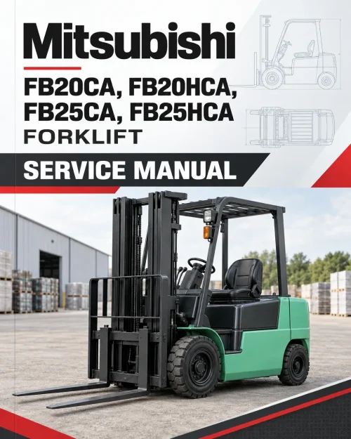 Mitsubishi FB20CA, FB20HCA, FB25CA, FB25HCA Forklift Service Manual Mitsubishi FB20CA, FB20HCA, FB25CA, FB25HCA Forklift Service Manual
