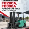 Mitsubishi FB28CA, FB30CA Forklift Lift Truck Service Manual