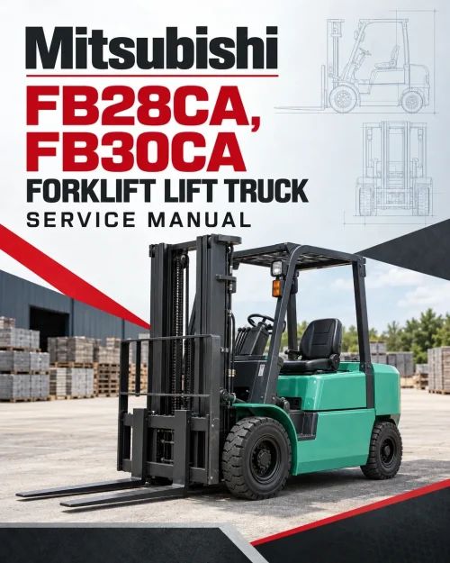 Mitsubishi FB28CA, FB30CA Forklift Lift Truck Service Manual Mitsubishi FB28CA, FB30CA Forklift Lift Truck Service Manual