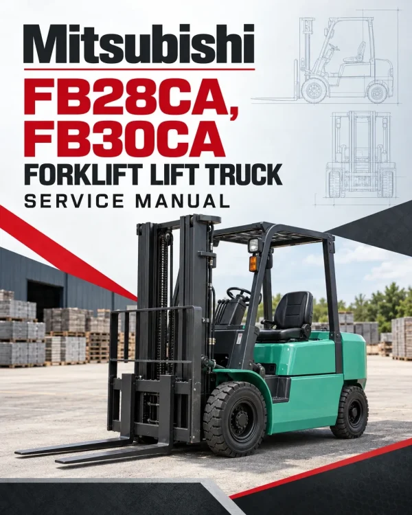 Mitsubishi FB28CA, FB30CA Forklift Lift Truck Service Manual