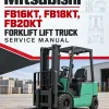 Mitsubishi FB16KT, FB18KT, FB20KT Forklift Lift Truck Service Manual