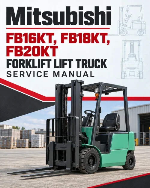 Mitsubishi FB16KT, FB18KT, FB20KT Forklift Lift Truck Service Manual Mitsubishi FB16KT, FB18KT, FB20KT Forklift Lift Truck Service Manual