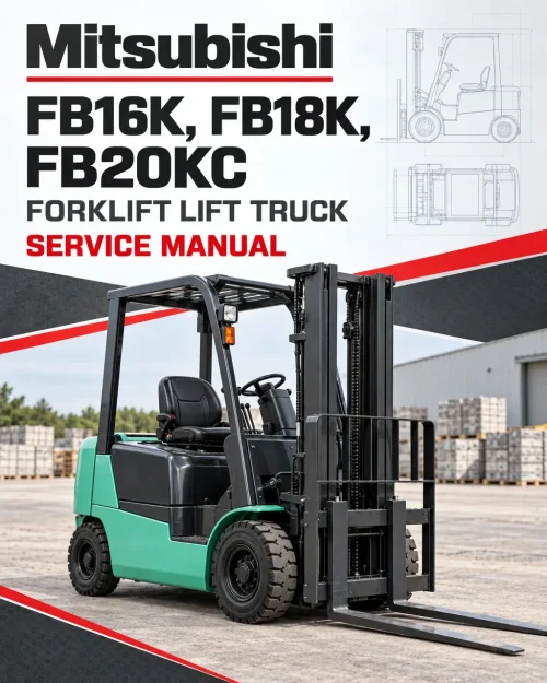 Mitsubishi FB16K, FB18K, FB20KC Forklift Lift Truck Service Manual Mitsubishi FB16K, FB18K, FB20KC Forklift Lift Truck Service Manual