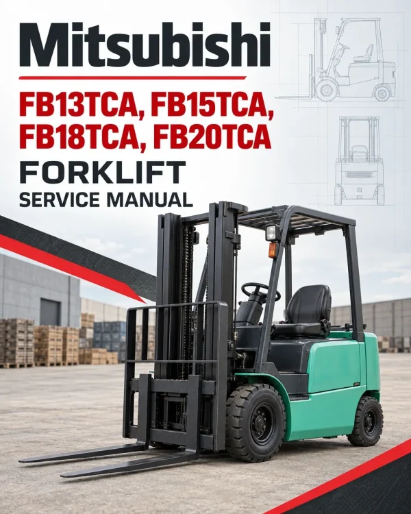 Mitsubishi FB13TCA, FB15TCA, FB18TCA, FB20TCA Forklift Service Manual