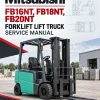 Mitsubishi FB16NT, FB18NT, FB20NT Forklift Lift Truck Service Manual Mitsubishi FB16NT, FB18NT, FB20NT Forklift Lift Truck Service Manual