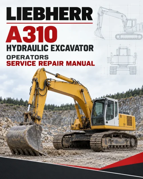 Liebherr A310 Hydraulic Excavator Operators Service Repair Manual Liebherr A310 Hydraulic Excavator Operators Service Repair Manual