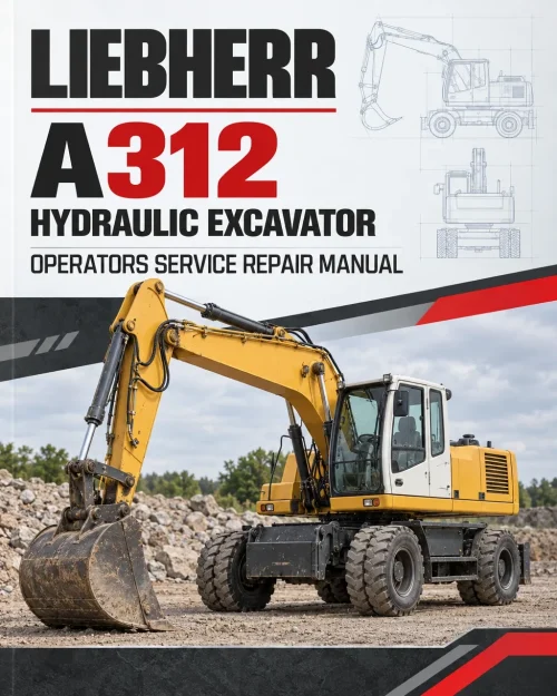 Liebherr A312 Hydraulic Excavator Operators Service Repair Manual Liebherr A312 Hydraulic Excavator Operators Service Repair Manual