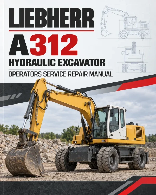 Liebherr A312 Hydraulic Excavator Operators Service Repair Manual Liebherr A312 Hydraulic Excavator Operators Service Repair Manual