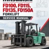 Mitsubishi FD100, FD115, FD135, FD150A Forklift Service Manual Mitsubishi FD100, FD115, FD135, FD150A Forklift Service Manual