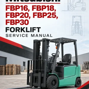 Mitsubishi FBP16, FBP18, FBP20, FBP25, FBP30 Forklift Service Manual