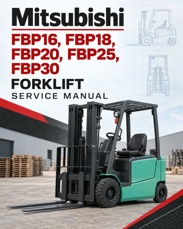 Mitsubishi FBP16, FBP18, FBP20, FBP25, FBP30 Forklift Service Manual Mitsubishi FBP16, FBP18, FBP20, FBP25, FBP30 Forklift Service Manual
