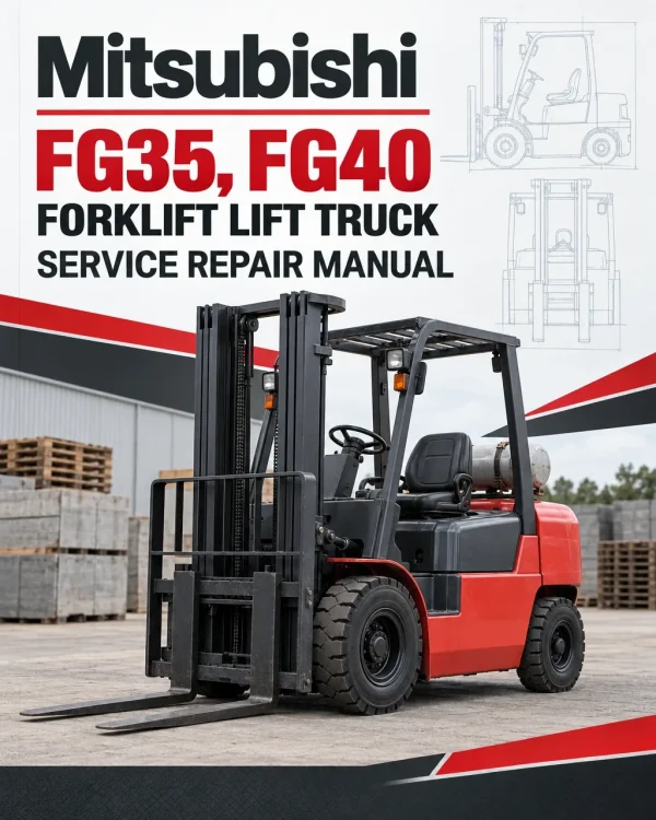 Mitsubishi FG35, FG40 Forklift Lift Truck Service Manual