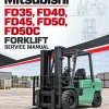 Mitsubishi FD35, FD40, FD45, FD50, FD50C Forklift Service Manual Mitsubishi FD35, FD40, FD45, FD50, FD50C Forklift Service Manual