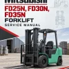Mitsubishi FD25N, FD30N, FD35N Forklift Service Manual Mitsubishi FD25N, FD30N, FD35N Forklift Service Manual