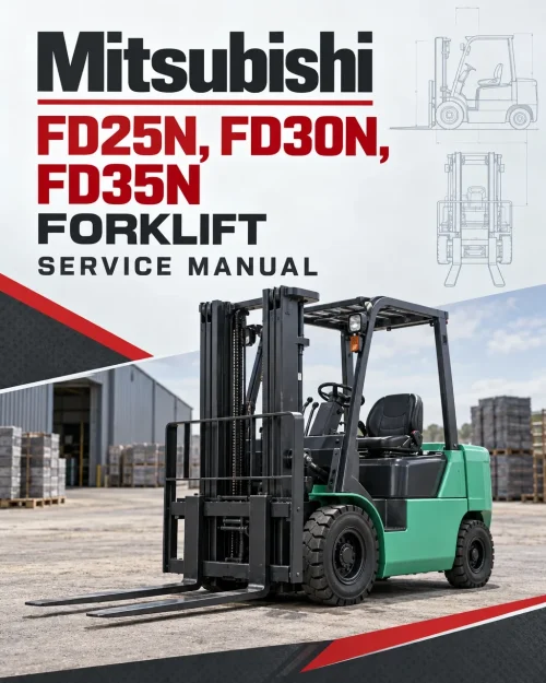 Mitsubishi FD25N, FD30N, FD35N Forklift Service Manual Mitsubishi FD25N, FD30N, FD35N Forklift Service Manual