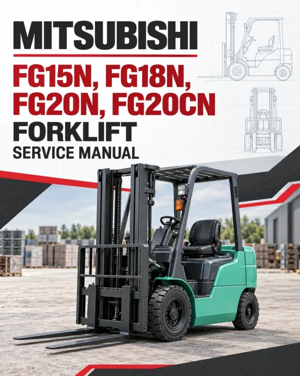 Mitsubishi FG15N, FG18N, FG20N, FG20CN Forklift Service Manual Mitsubishi FG15N, FG18N, FG20N, FG20CN Forklift Service Manual