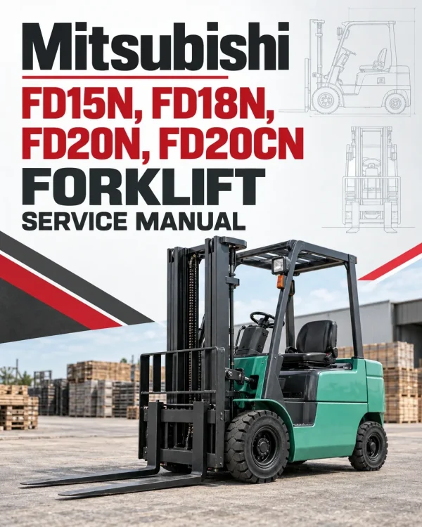 Mitsubishi FD15N, FD18N, FD20N, FD20CN Forklift Service Manual