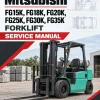 Mitsubishi FG15K, FG18K, FG20K, FG25K, FG30K, FG35K Forklift Service Manual Mitsubishi FG15K, FG18K, FG20K, FG25K, FG30K, FG35K Forklift Service Manual