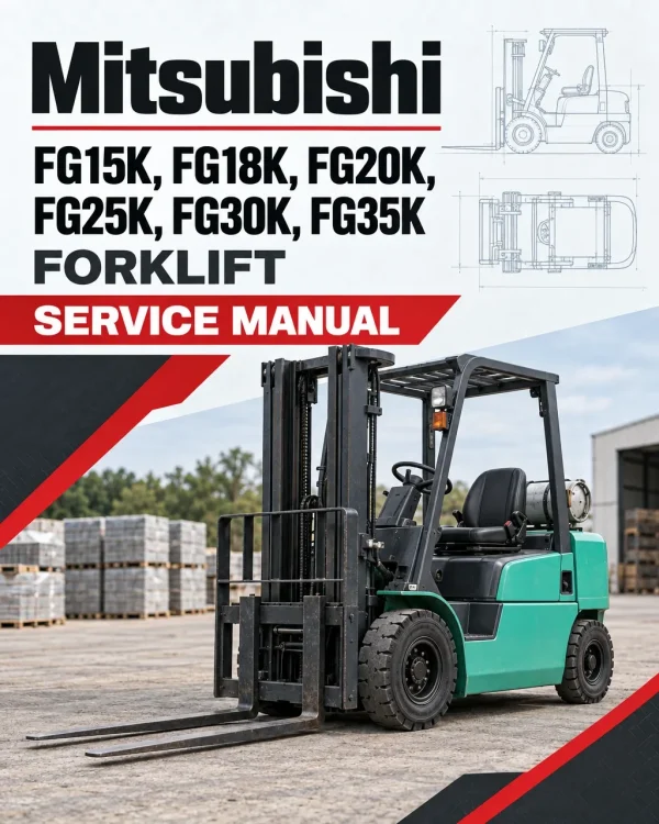Mitsubishi FG15K, FG18K, FG20K, FG25K, FG30K, FG35K Forklift Service Manual Mitsubishi FG15K, FG18K, FG20K, FG25K, FG30K, FG35K Forklift Service Manual