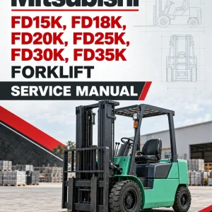 Mitsubishi FD15K, FD18K, FD20K, FD25K, FD30K, FD35K Forklift Service Manual