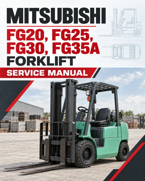 Mitsubishi FG20, FG25, FG30, FG35A Forklift Service Manual Mitsubishi FG20, FG25, FG30, FG35A Forklift Service Manual