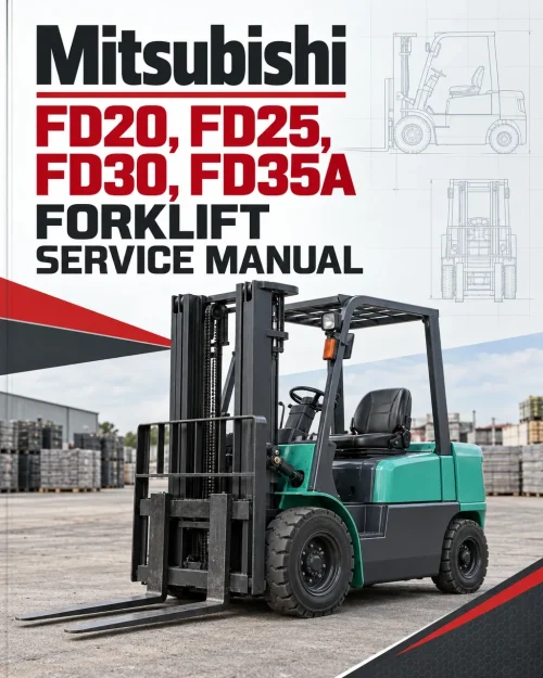 Mitsubishi FD20, FD25, FD30, FD35A Forklift Service Manual Mitsubishi FD20, FD25, FD30, FD35A Forklift Service Manual