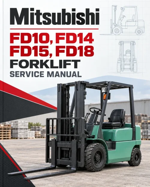 Mitsubishi FD10, FD14, FD15, FD18 Forklift Service Manual
