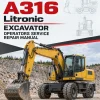 Liebherr A316 Litronic Excavator Operators Service Repair Manual