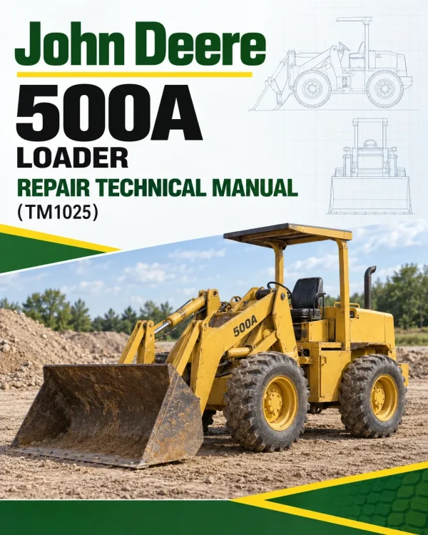 John Deere 500A Loader Repair Technical Manual (TM1025)
