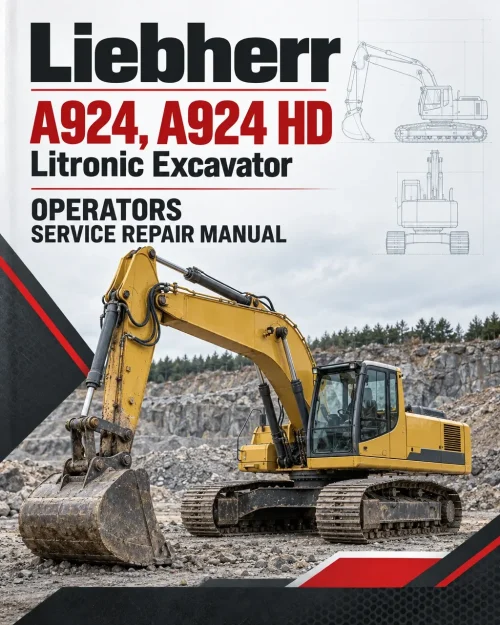 Liebherr A924, A924 HD Litronic Excavator Operators Service Repair Manual Liebherr A924, A924 HD Litronic Excavator Operators Service Repair Manual