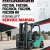 Mitsubishi FGC15N, FGC18N, FGC20CN, FGC20N, FGC20N HO Forklift Service Manual