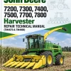 John Deere 7200, 7300, 7400, 7500, 7700, 7800 Harvester Repair Technical Manual (TM4670 & TM4668)