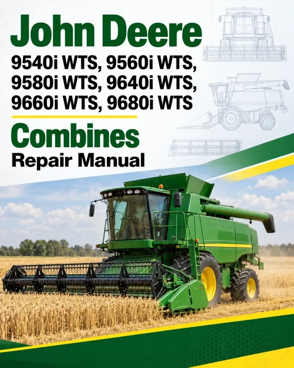 John Deere 9540i WTS, 9560i WTS, 9580i WTS, 9640i WTS, 9660i WTS, 9680i WTS Combines Repair Manual