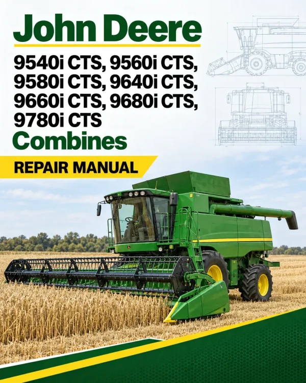 John Deere 9540i CTS, 9560i CTS, 9580i CTS, 9640i CTS, 9660i CTS, 9680i CTS, 9780i CTS Combines Repair Manual